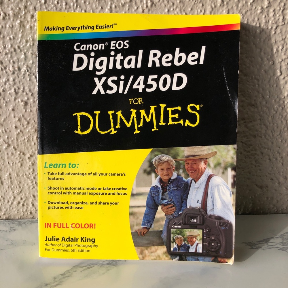 Canon EOS Digital Rebel XSi/450D camera For Dummies book